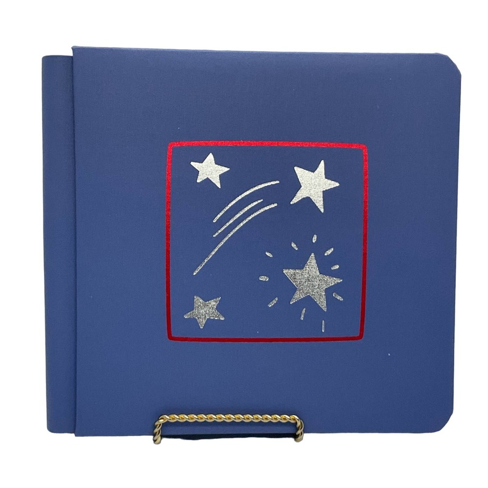 Creative Memories 7x7 Blue Pizzazz Silver Stars Album